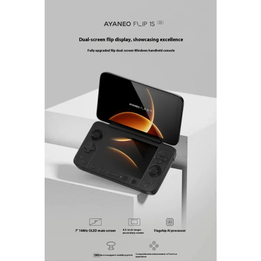 Два экрана, чтобы убедительнее говорить «ещё пять минут» AYANEO FLIP 1S DS: складная игровая консоль с двумя экранами