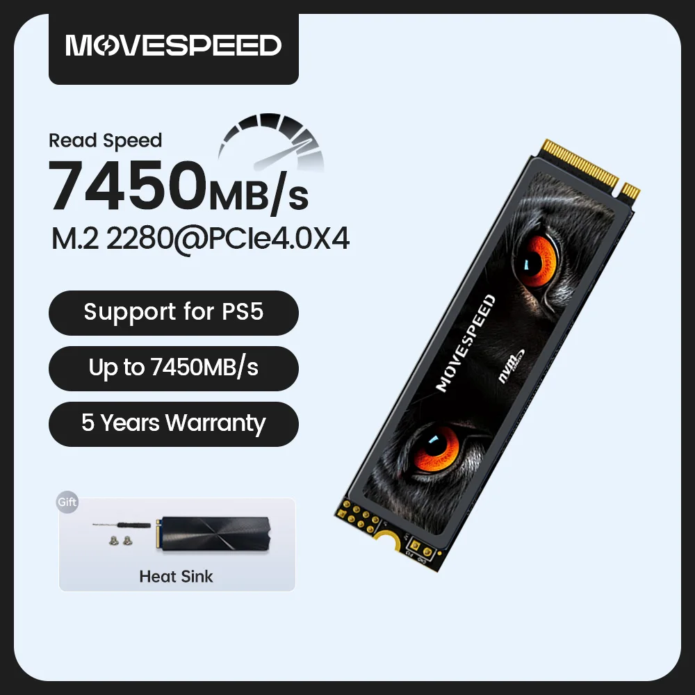 SSD для папки «разобрать потом». У неё большие планы MOVESPEED: внутренний SSD формата M.2 NVMe